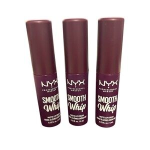 NYX Makeup Smooth Whip Matte Lip Cream NEW 3 pack lot Berry Bed Sheets Color